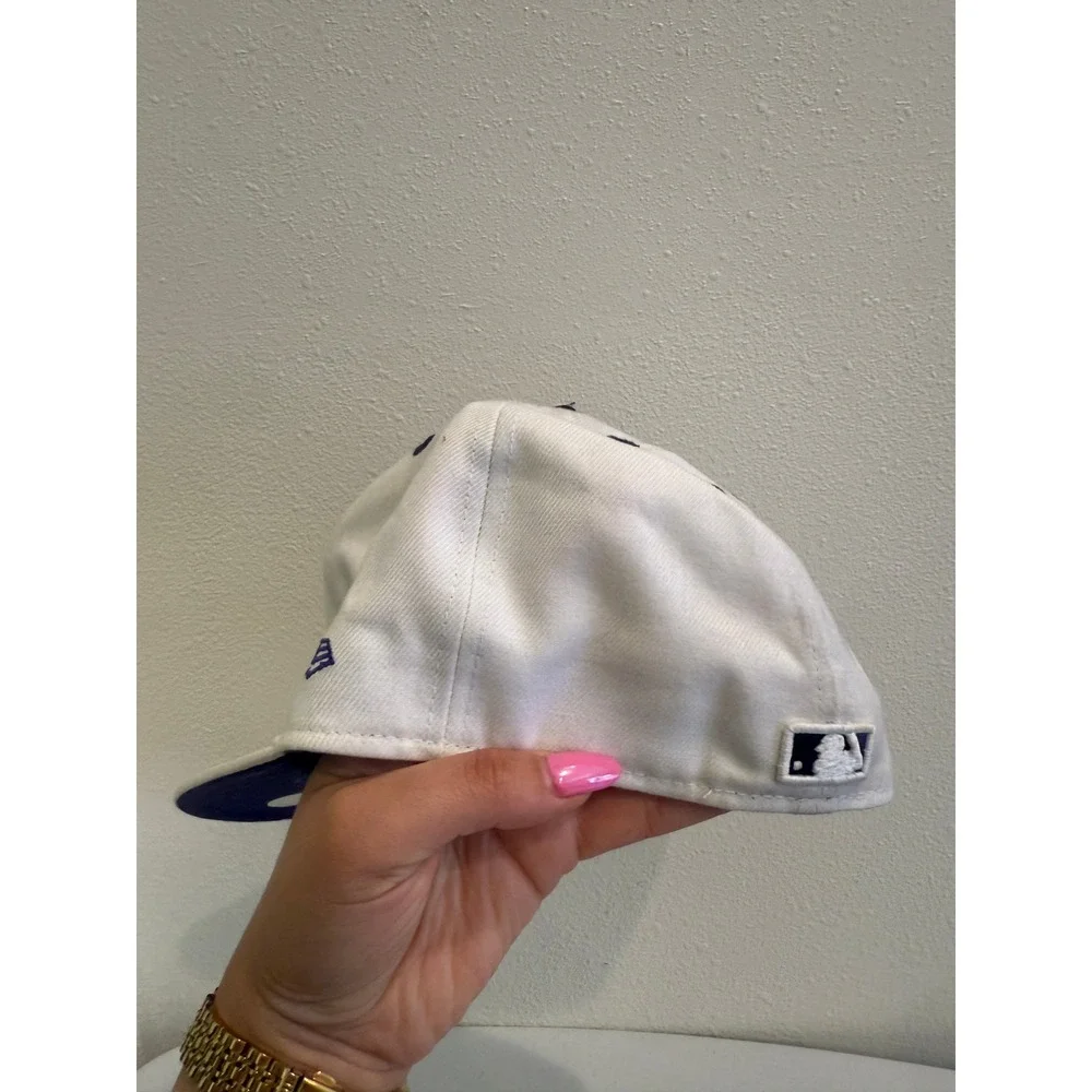 New Era 59FIFTY San Francisco Giants Fitted Hat 7 1/8 White Purple MLB Cap